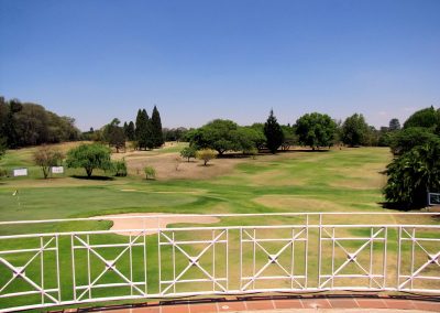 2. 18th green from veranda